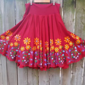 Summer Meadow | Handpainted Handmade Magical Skirt by Brona